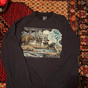 (Vintage) Navy Yellowstone National Park Crewneck